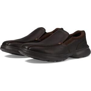 Clarks Mens Bradley Step Slip On Shoes US 13 M EU 47 Brown Leather Comfort NIB